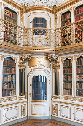 Dronningens Håndbibliotek er Tinus Berendts favoritrum, fordi det minder ham om Harry Potters univers.