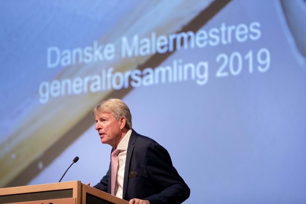 Formand Per Vangekjær, Danske Malermestre. Foto Brian Rasmussen